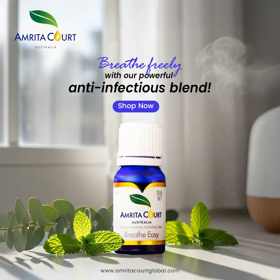 Essential Oils, Waterless Diffusers & Aroma Australia | Amrita
