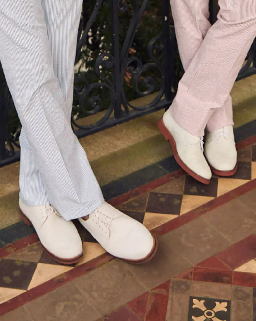 Step into style. 👞✨⁠
⁠
The Haspel x T.B. Phelps Sport Oxford in White Nubuck and the Nubuck Wingtip