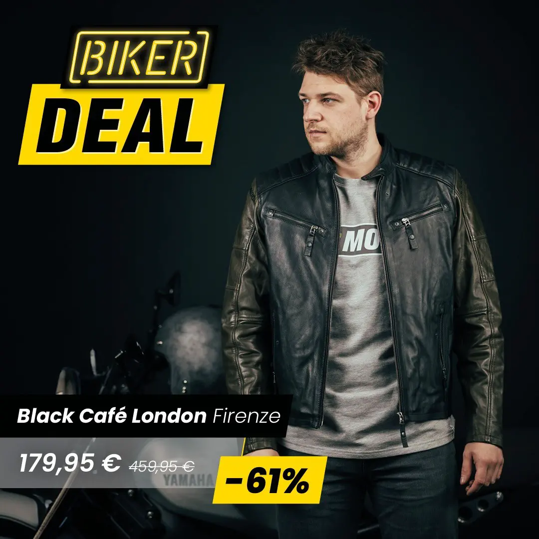 Black-Cafe London motorcycle clothing ▷ Premium Cafe Racer clothing